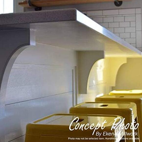 NWT Ekena Millwork Extra Large Gomez Wood Brackets, Rubberwood (4-Pack) - Picture 6 of 6